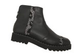 Stiefelette xyxy schwarz mit Strasssteinen